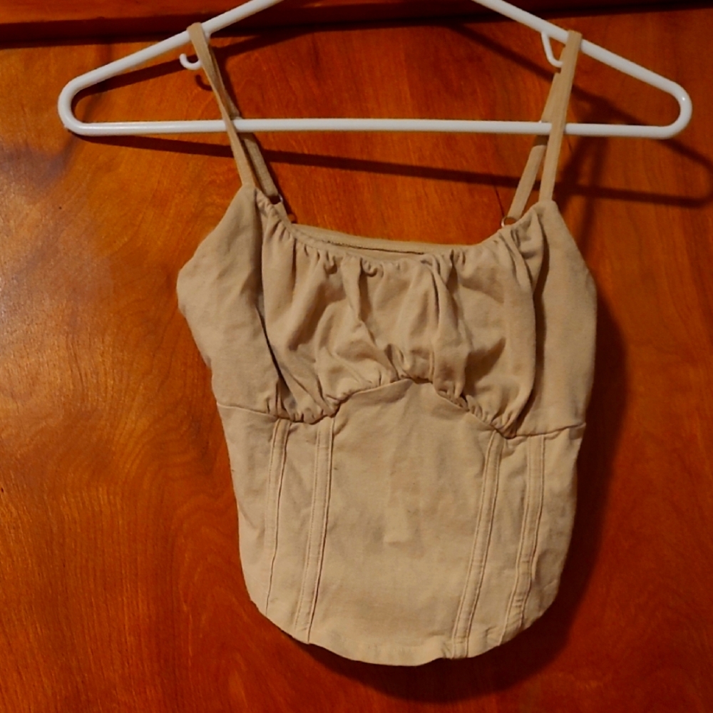 Tan Spaghetti Strap Top